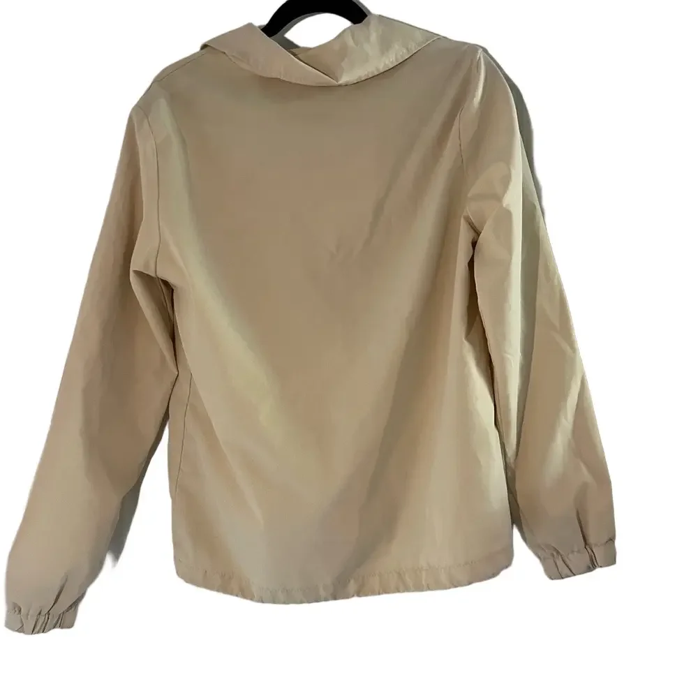 Boohoo Man Official Branded Cream Woven Coach Jacket - Picture 5 of 7